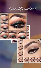 Apply it above the bronzer. Eye Makeup Step By Step Bridal Makeup At Home For Android Apk Download