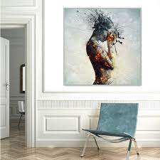 Beautiful wall paintings for living room will require some work and in the right direction. Abstract Woman Fire Posters Canvas Painting Modern Decoration Wall Art Pictures For Living Room Bedroom Nordic Wall Decor