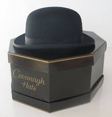 Vintage Des Annees 1950 De Mens Derby Hat Cavanaugh Chapeaux New York Noir En Feutre Derby Boite A Chapeau Original Mens Derby Hats Derby Hats Hats For Men
