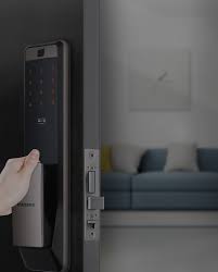 Our smart door lock has various access system to unlock the door such as bluetooth, fingerprint, password, key tag, rfid card, overriding key. Samsung Smart Lock