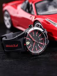 A smart and stylish choice: Buy Scuderia Ferrari Red Rev Men Black Analogue Watch 830245 Watches For Men Myntra