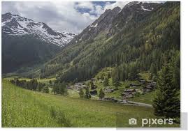 Skály a krásné hory v mlhavé svítání, alpy, švýcarsko. Plakat Svycarske Alpy Svycarsko Pixers Zijeme Pro Zmenu