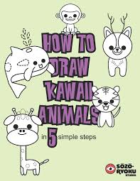 Check spelling or type a new query. How To Draw Kawaii Animals In 5 Simple Steps The Most Adorable Animals In The Cutest Style For Boys And Girls Sozo Ryoku Studio 9798609815699 Amazon Com Books