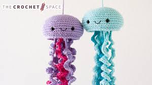 Free printable jellyfish coloring page for kids to print out and color. Crochet Jellyfish Free Crochet Pattern The Crochet Space