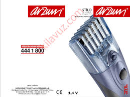 Arzum Ar 521 Stilo Tras Makinasi Kullanma Kilavuzu Sayfa 1 Ekilavuz Com