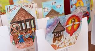 Kartki wielkanocne miętowe, z dodatkiem jajek z papieru czerpanego własnej roboty. Wielkanocne Kartki Z Motywem Jaroslawia