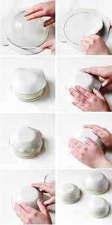 Diy Hand Painted Glazed Clay Bowls Clay Crafts Air Dry Clay Projects Diy Air Dry Clay