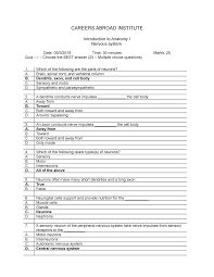 You can use this swimming information to make your own swimming trivia questions. Nervous System Quiz 1 Answers Careers Abroad Institute Introduction To Anatomy I Nervous System Studocu
