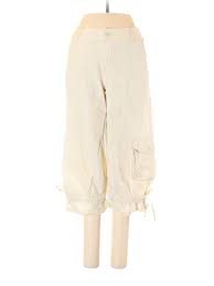 Details About A N A A New Approach Women Ivory Cargo Pants 4 Petite