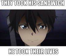 Sword Art Online Kirito Quotes Google Search Sword Art Online Meme Sword Art Online Funny Sword Art Online Kirito