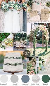 Rustic And Glam Wedding Platinum Gray Silver And Slate Gray Wedding Wedding Theme Colors Green Wedding Colors Wedding Colors
