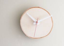 natural white birch forest wall clock unwind and relax klokken klok en doe het zelf