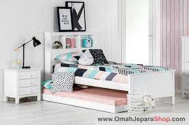 Tonton juga 20 desain kamar tidur klasik amerika serikat link. Tempat Tidur Anak Sorong Duco Putih Omah Jepara Shop