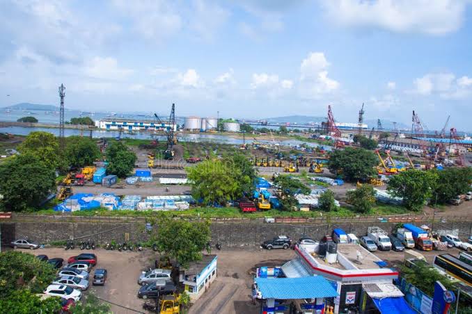 Mumbai , August 2019, India: a Top View of Busy Port in Mumbai Harbour Area .Mumbai Harbour, or Front Bay, is a Natural Deep-water Editorial Stock Photo - Image of objects, island: 159063508