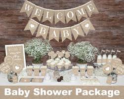 Rustic Baby Shower Decorations Printable Gender Neutral Baby Shower Decorations Neutral Baby Shower D Decoracion De Cumpleanos Baby Shower Cumpleanos Rustico