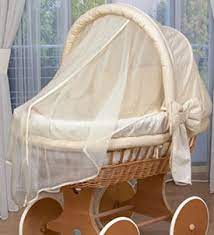 Waldin Bambino Culla Passeggino Vimini Xxl Nuovo Giallo Beige Passeggini Culla Bambini