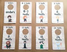 In an effort to organize all the stitched love, and make my next, cut the dividers out. Free Printable Diy Harry Potter Baby Closet Dividers Lovely Planner