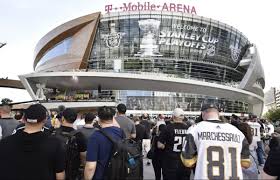 Vegas golden knights 3d stadium view art. Vegas Golden Knights Win First Playoff Game City Relishes In Success