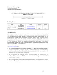 Department Of Accounting Nus Business School