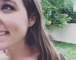 Leather Wooden Teardrop & Rectangle Earrings