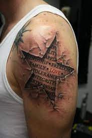 Cracked and ripped skin eye tattoo tattoo ideas. Cracked Skin Tattoo Half Sleeve Tattoos For Guys Half Sleeve Tattoos Designs Star Tattoo Designs