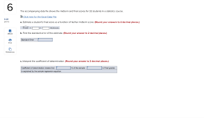 Check spelling or type a new query. The Accompanying Data File Shows The Midterm And Chegg Com
