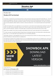 Showbox Apk Free Download