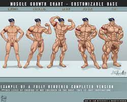 Humanoid Customizable Muscle Growth Base by BeautyoftheBeast