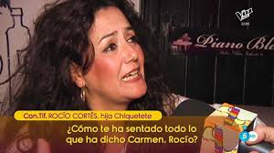 Sálvame'| Rocío Cortés, sobre Carmen Gahona: "Tenemos un enfado con  Carmen…con mi padre no, porque es un monigote"