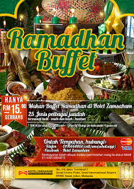 For hari raya buffet dinner on 5 th and 6 th june 2019 from 6:30pm to 10:30pm bring your family and friends, price for adult: Rio Azzaro Buffet Menu Berbuka Puasa 2019 Restoran Sekitar Johor