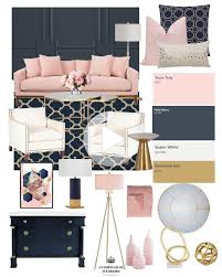 All your plants and patterns will still stand out plenty. One Of My Favorite Color Combinations Is Navy And Pink So When I Am Asked To Gather Together In 2020 Pink Living Room Decor Gold Living Room Blue And Pink