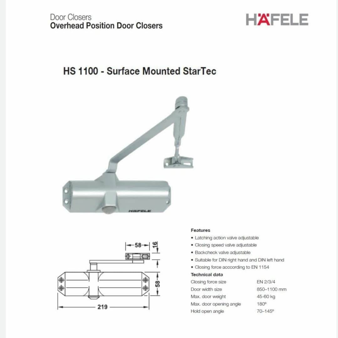 door closer hafele product image