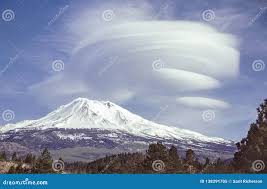Lenticular Clouds Over Mt Shasta in ...