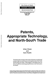 PDF) Patents, Appropriate Technology, and North-South Trade