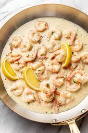 This Comforting Creamy Lemon Garlic Shrimp Recipe Is Fast Easy And It S Delicious Served With Lemon Shrimp Recipes Garlic Parmesan Shrimp Shrimp Recipes Easy