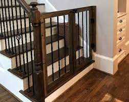 Rustic Dog Baby Gate Barn Door Style W Side Panels Baby Gate For Stairs Diy Baby Gate Home