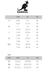Kangol Size Chart Outdoor Equipped