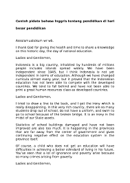 Doc Contoh Pidato Bahasa Inggris Tentang Pendidikan Di Hari Besar Pendidikan Chaisya Tog Academia Edu