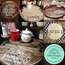Anyone Ever Wonder Where The Name Lazy Susan Came From Poor Susan Lots Of Cute Designs Added To The Websi Diy Lazy Susan Lazy Susan Farmhouse Lazy Susan Diy
