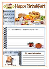 Happy Breakfast Worksheet Free Esl Printable Worksheets Made By Teachers Reading Comprehension Worksheets Worksheets English Lessons