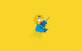 Tuhansia uusia ja laadukkaita kuvia joka päivä. Wallpaper For Desktop Laptop Af69 Simpsons Maggie Cute Illust Cartoon Art