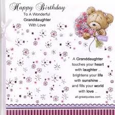 Birthday wishes for my granddaughter; Birthday Quotes For Granddaughter Quotesgram