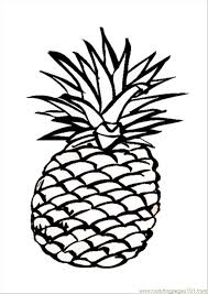Kids coloring page, pixel coloring with funny pineapple. Pineapples Coloring Pages Coloring Home