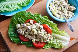 Try bill granger's spicy salad with noodles or rachel allen's chicken and lentil salad. Vegan Mock Chicken Salad