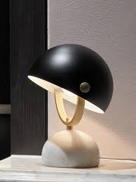 Lowe Table Lamp In White Marble Black Brass In 2020 Lowes Table Lamps Table Lamp Lamp