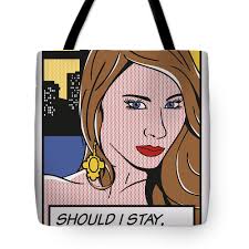 No058 Madison Ivy Tote Bag by Chungkong Art