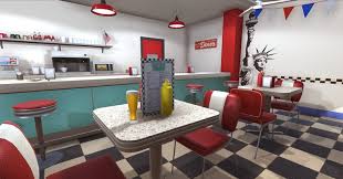 Kitchen diner design ideas, photos & inspiration how to add dining space to a small kitchen : American Diner Sponsored Sponsored Diner American Interior Props Interior Design Kitchen Small American Diner Interior Design Kitchen