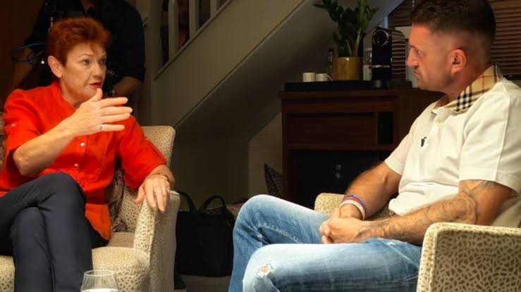 First look: Pauline Hanson sits down with Tommy Robinson in UK | Daily  Telegraph