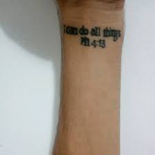 Over time, tattoos have lost much of their stigma and many people consider them a form of art, but it's still possible to get a tattoo you regret. Tattoo Uploaded By Mateus Leite I Can Do All Things Ph 4 13 A Tattoo In Honor Of My Belief In God And A Fan Tattoo For Stephen Curry Who Used To