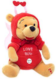 Disney winnie the pooh plush dangling toy. Disney Valentine 2000 Winnie The Pooh Plush Love Bug Walmart Com Walmart Com